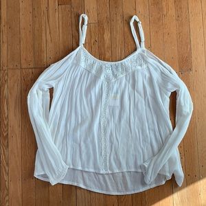 New off the shoulder white blouse!